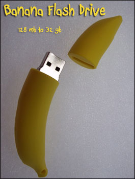 Banana Shaped Flash Drive